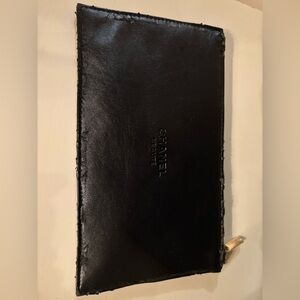 CHANEL Black Leather Cosmetics Bag